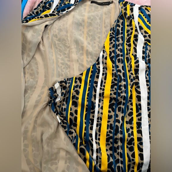 House of Harlow 1960 x REVOLVE Priscilla Dress in Yellow Leopard Stripe - Picture 5 of 9